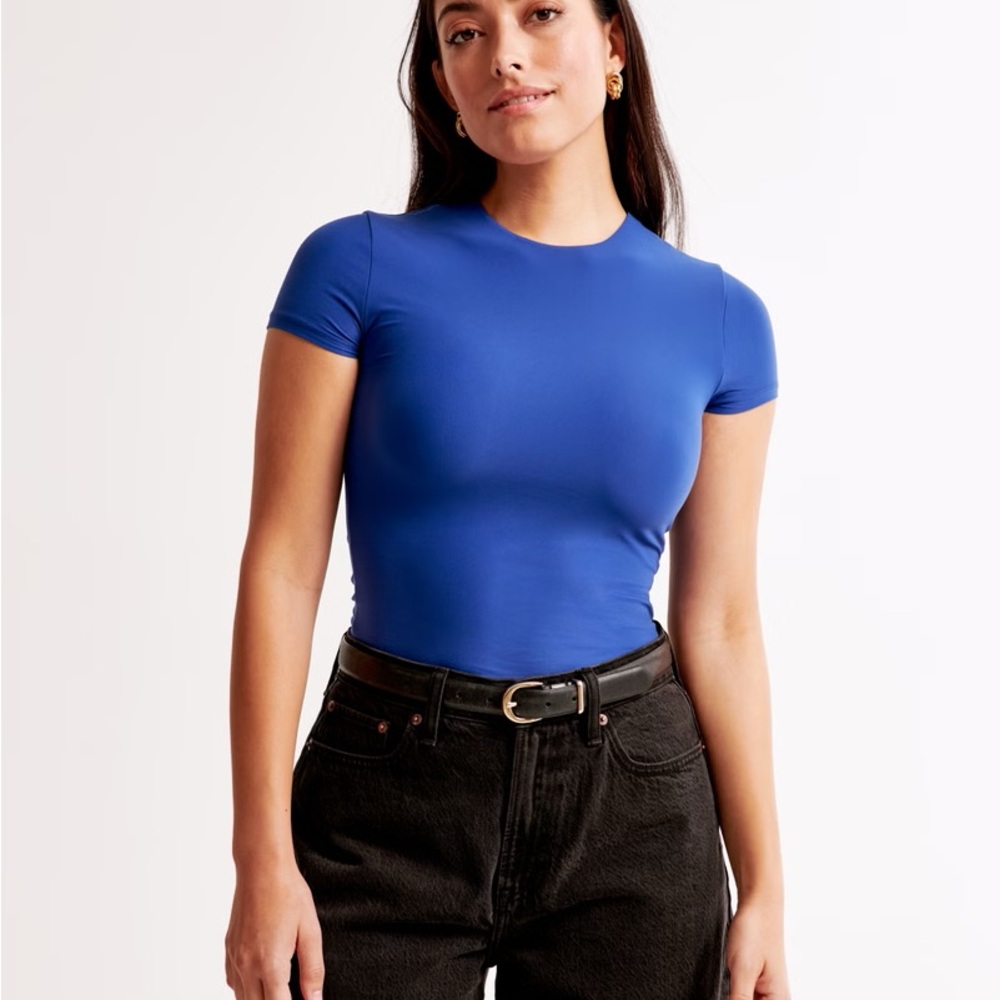 Abercrombie Soft Matte Seamless Blue T-Shirt